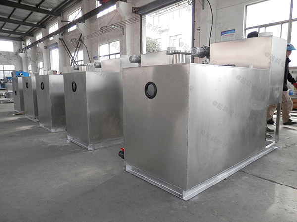 餐飲廚房3.5米*1.35米*1.85米分體式污水處理油水分離器行業市場